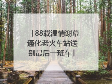 88载温情谢幕 通化老火车站送别最后一班车